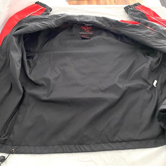 Betty Boop jacket Embroidered black and red Dreaming of Love SZ M NWOT - Picture 8 of 14